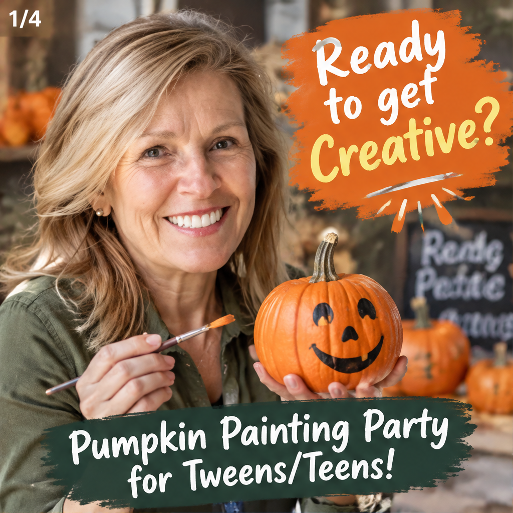 Pumpkin Painting Party for Tweens/Teens